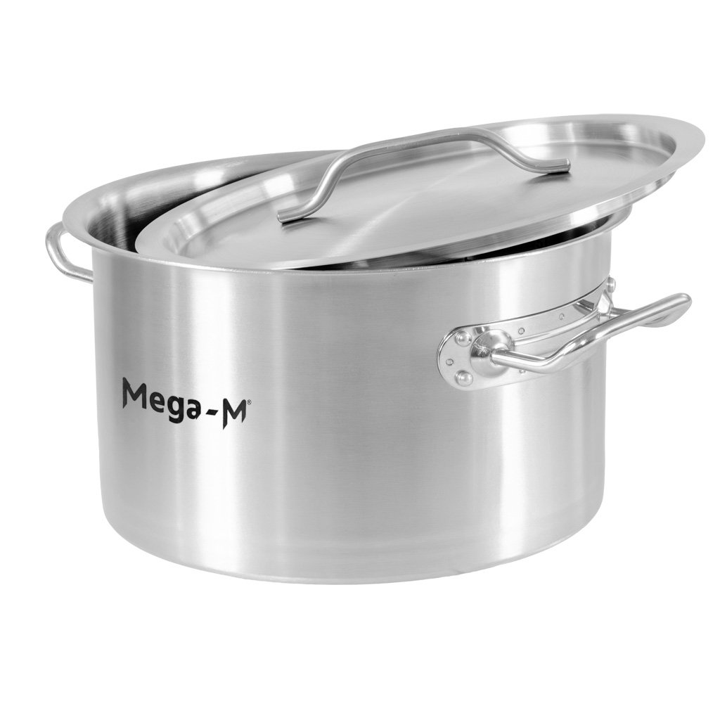 Mega-M Standard 12L pentola inox bassa con coperchio