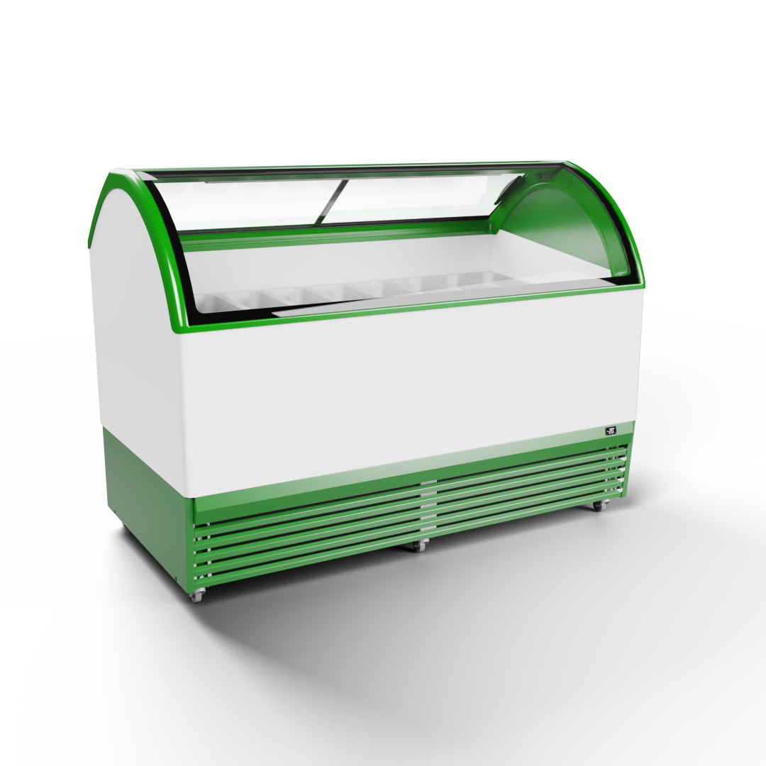 Juka M18Q+ 18 GN conservatore gelati -14/-23C vetro curvo
