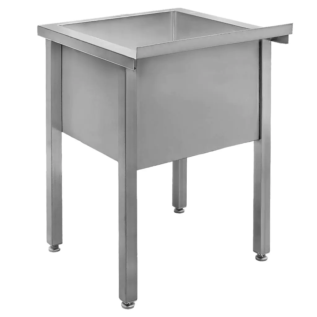 Mega-M lavello gastronomia 1 vasca 60x60x85 inox saldato