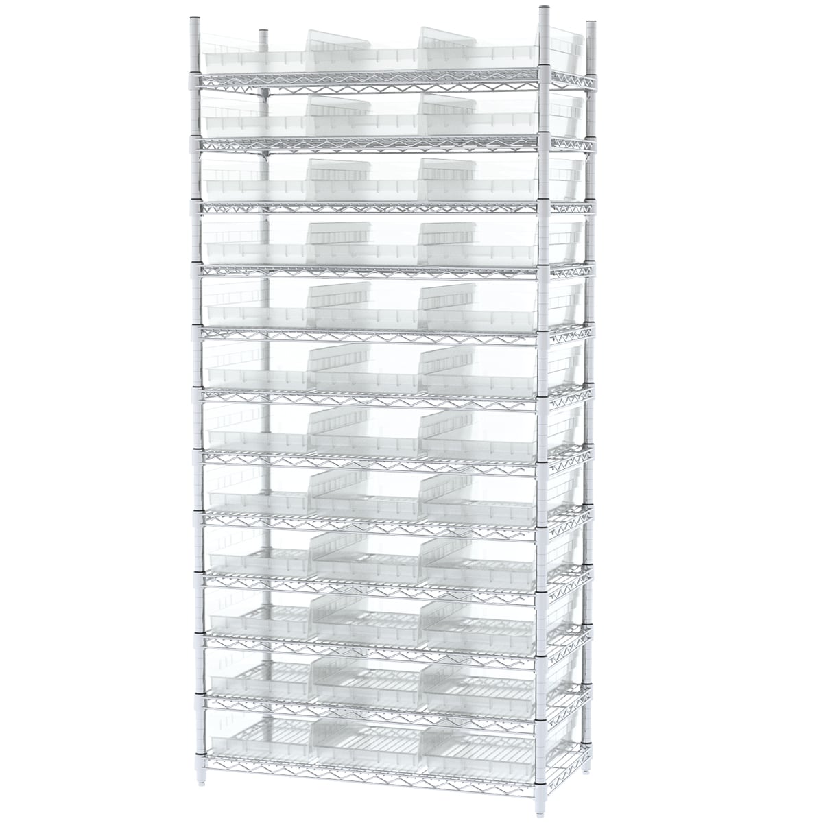 Akro-Mils AWS183630178 scaffale filo con 36 bin