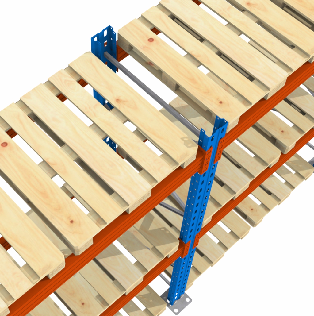 Mega-M XR 0+2 scaffale portapallet 300 cm 286 cm base 3000 kg