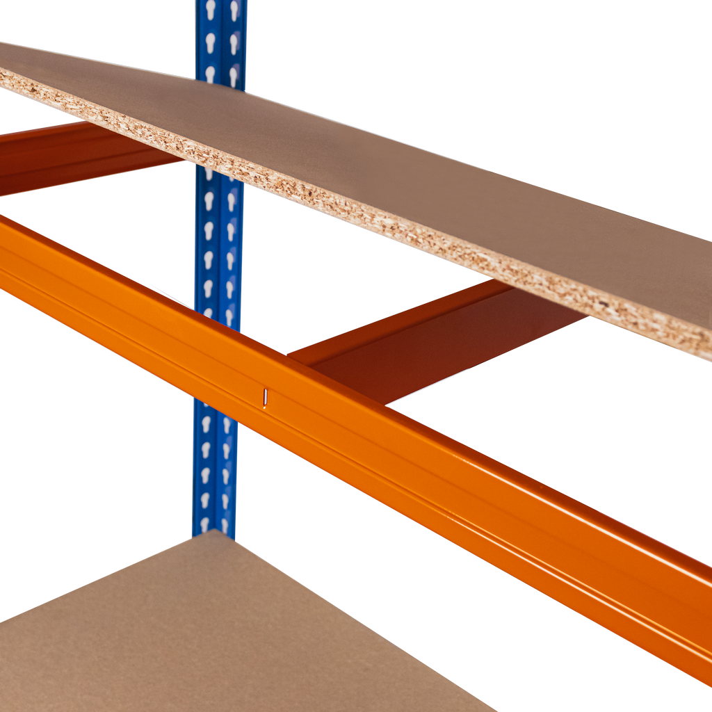 Mega-M Pro Max scaffale magazzino 4 ripiani 180x120x60 blu