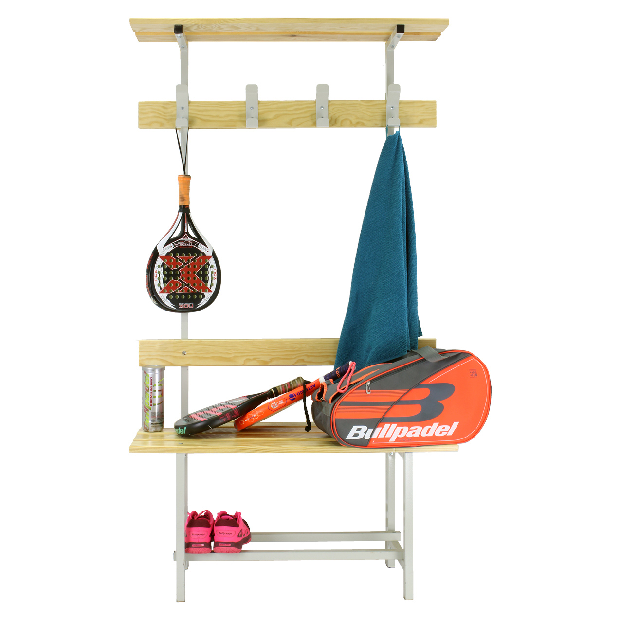 Simonrack SimonLocker panca metallo con ripiano smontabile