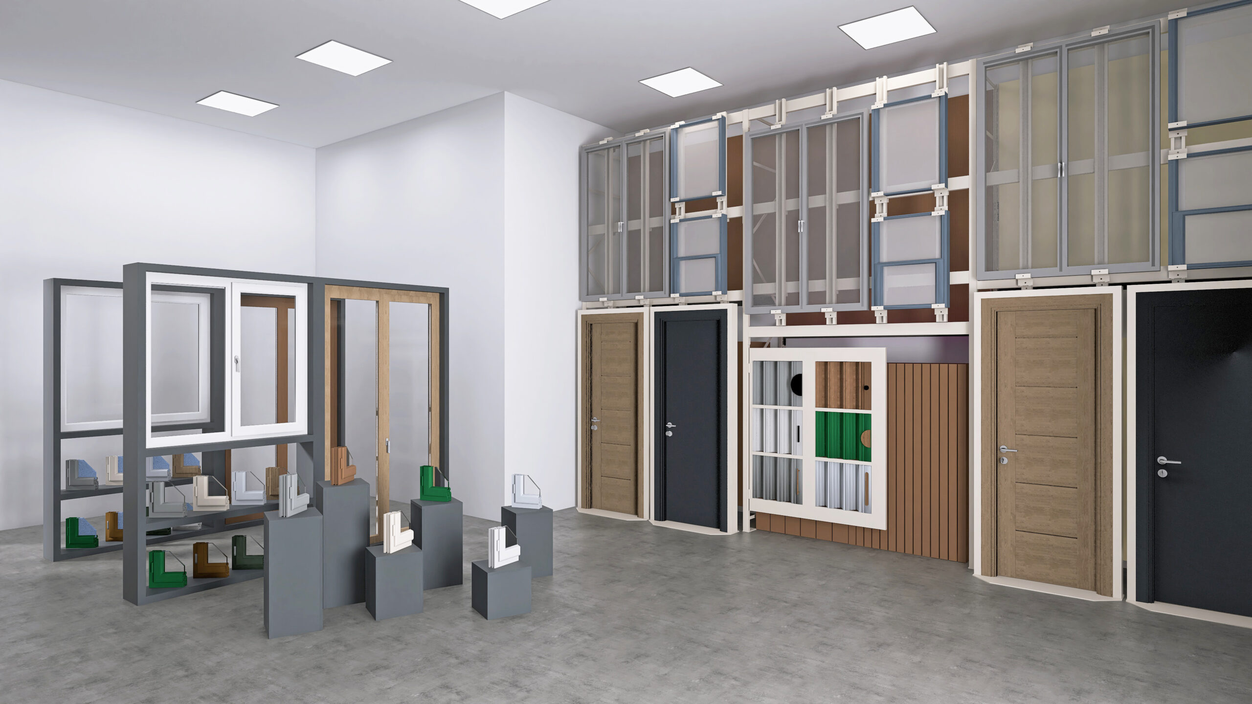 Design89 arredo negozi porte e finestre
