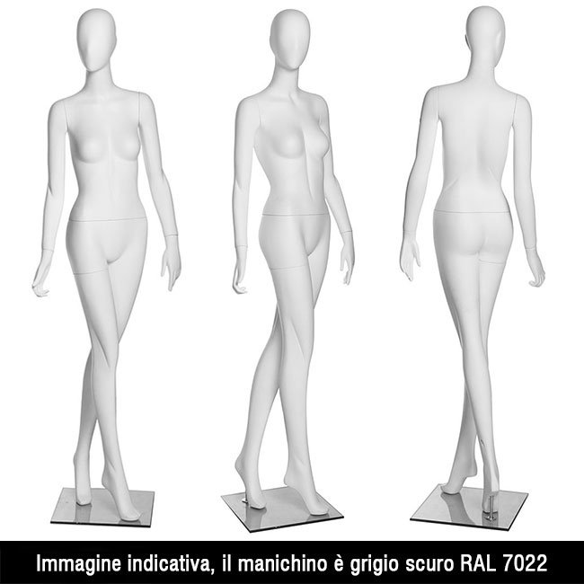 Agosistem Sophie 06 Manichino Donna Vetroresina Grigio Scuro