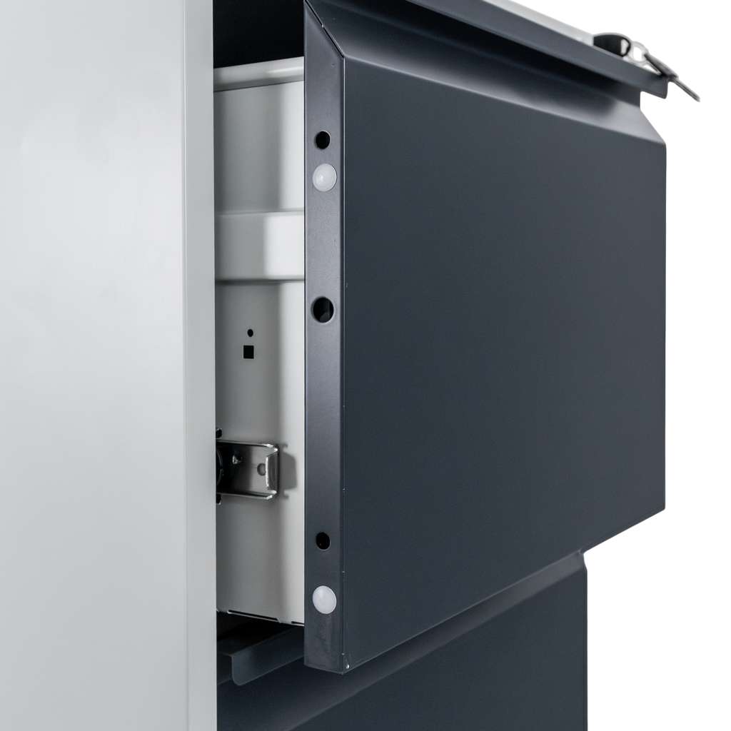 Furvero W4S S/G schedario metallo 4 cassetti grigio grafite 45cm