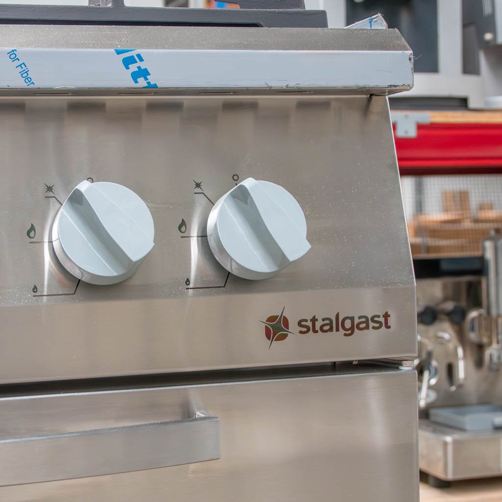Stalgast 9711110 cucina gas 6 fuochi con forno G20 espositiva