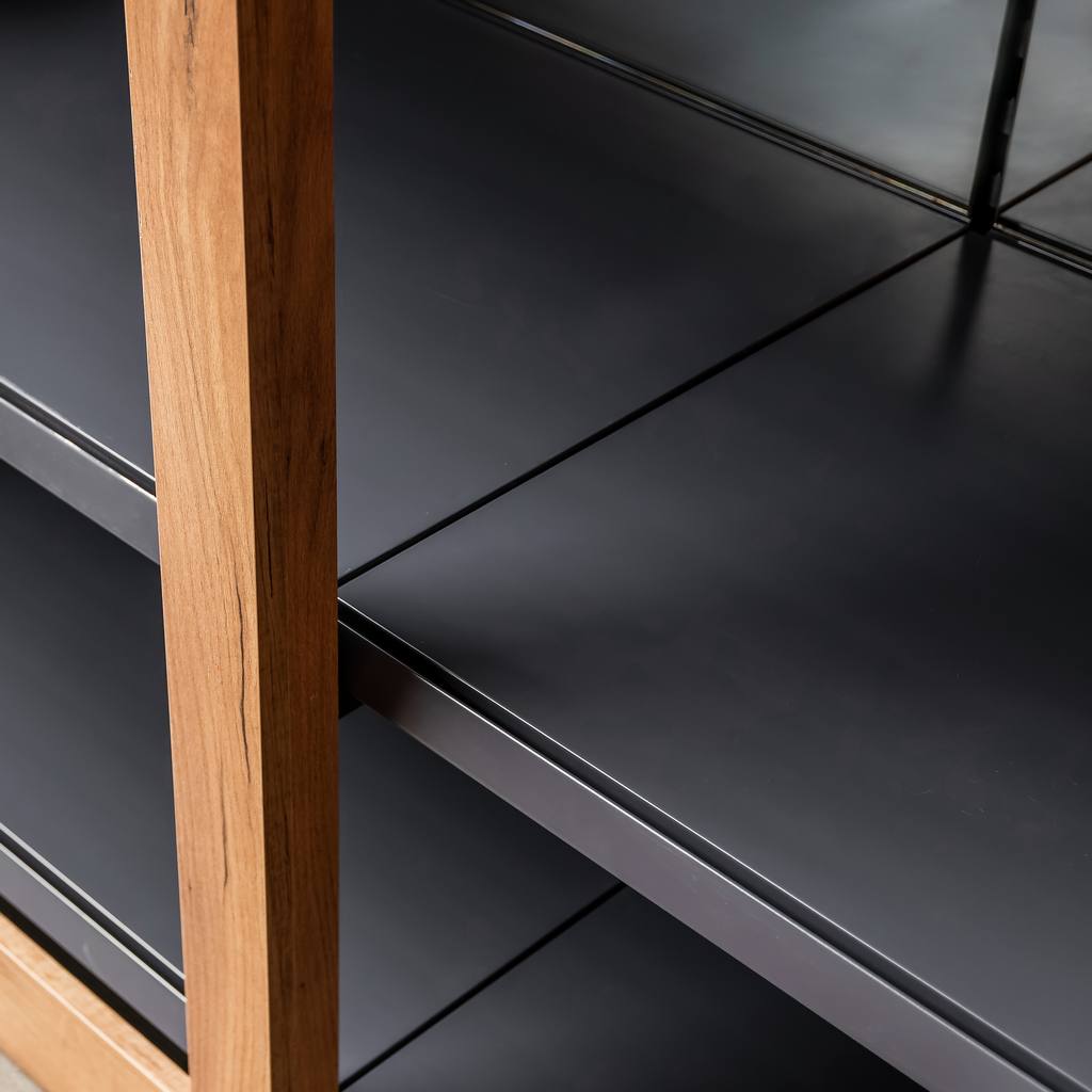 Mega-M scaffale alcolici nero 233x207x72 cm senza banner