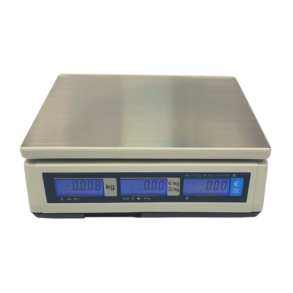 CAS ER Junior 15B RS bilancia da negozio 15 kg con batteria