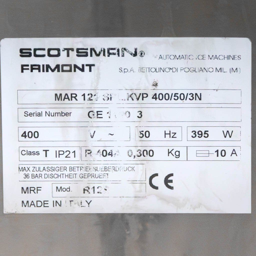 Scotsman MAR 121 Split Fabbricatore Ghiaccio a Scaglie Inox