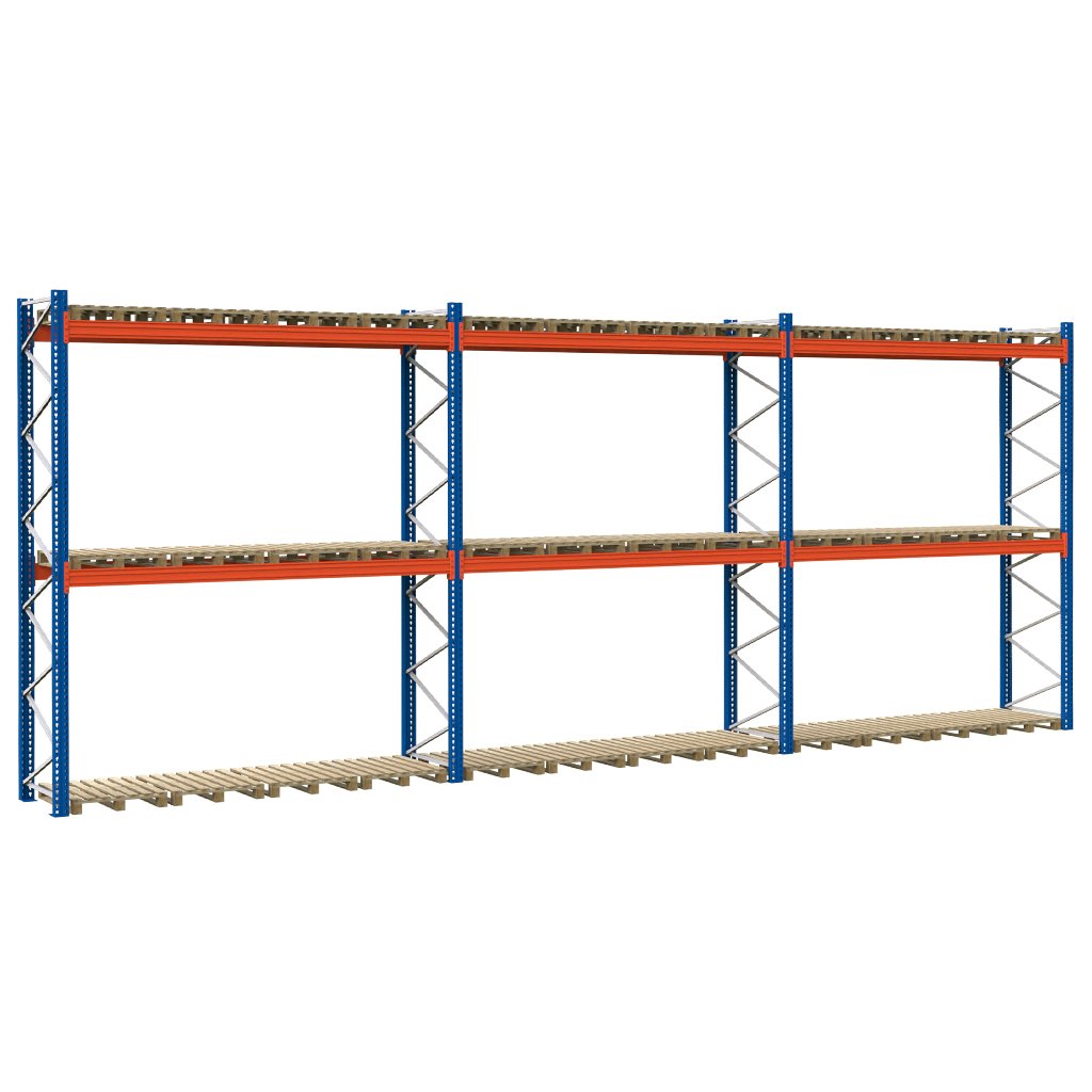 Mecalux H-450 L-1120 scaffale portapallet 0+2 livelli 36 posti