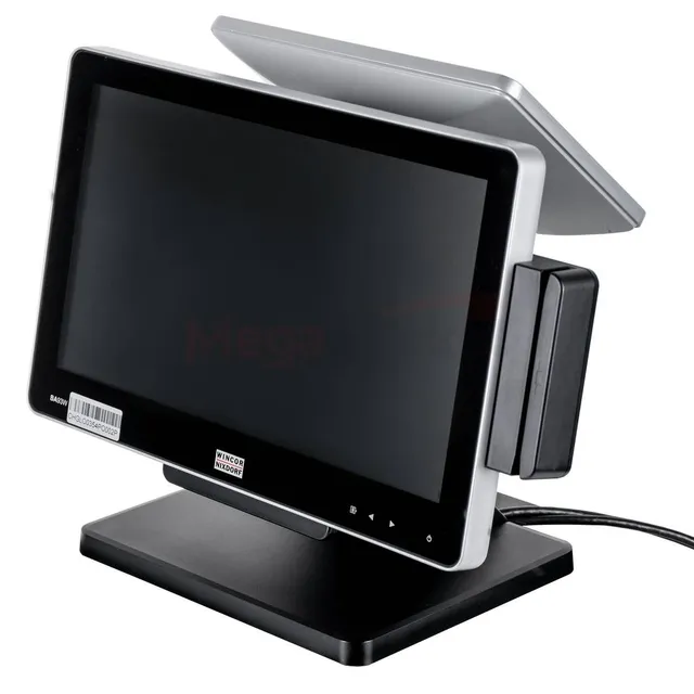 Wincor Nixdorf BA93W+BA91W monitor touch POS 15,6+10,1 pollici