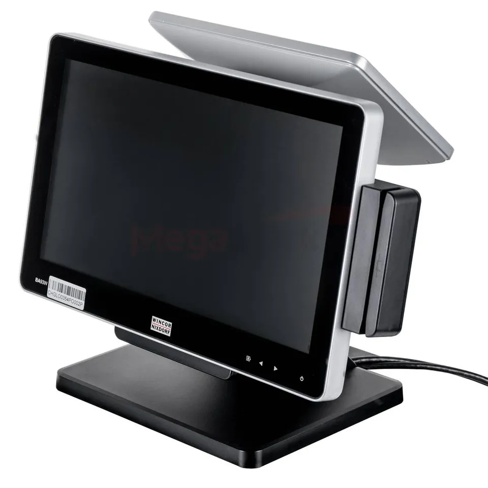 Wincor Nixdorf BA93W+BA91W monitor touch POS 15,6+10,1 pollici