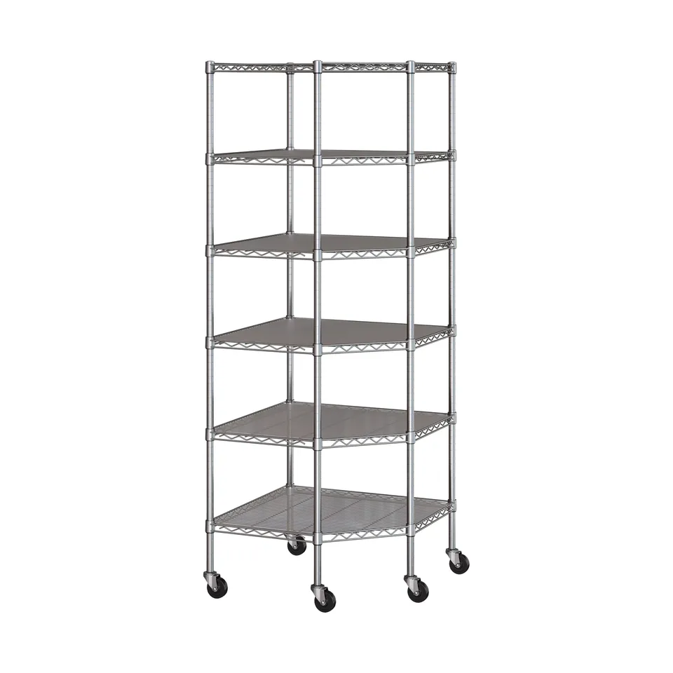 Seville Classics UltraDurable scaffale acciaio 6 ripiani 71x71