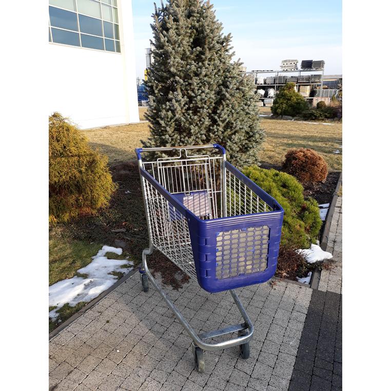 Wanzl P130L carrello spesa 130 L con seggiolino blu