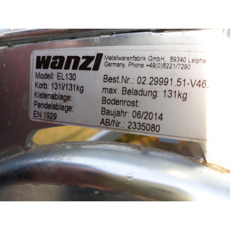 Wanzl P130L carrello spesa 130 L con seggiolino blu