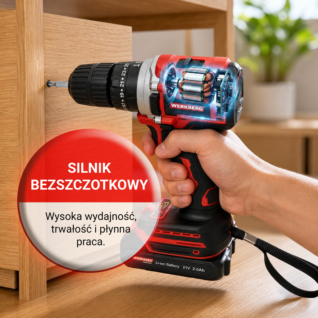Werkberg WKRKQ101 Avvitatore Batteria 2x2.0Ah