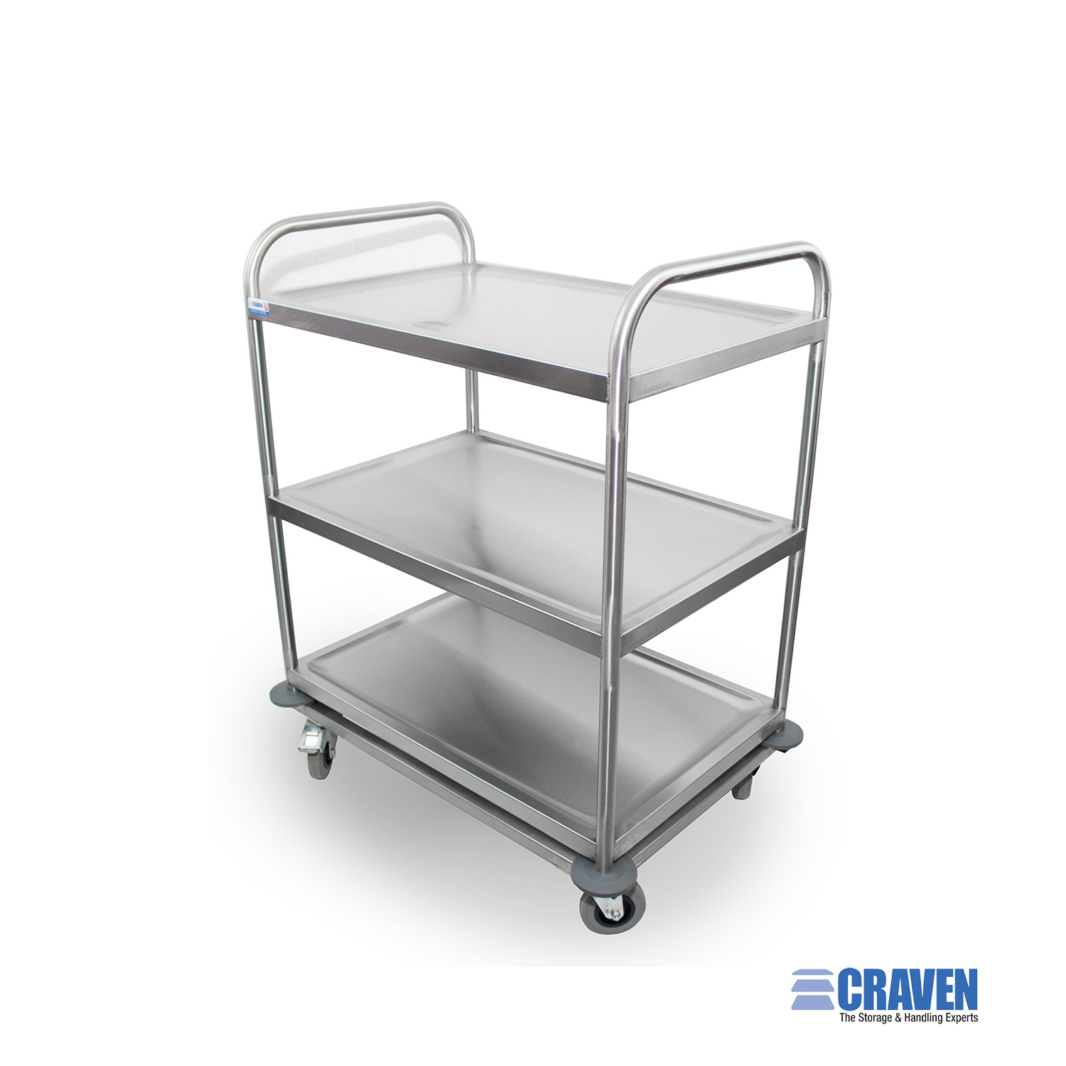 Craven RGP carrello servizio 3 ripiani acciaio carichi pesanti