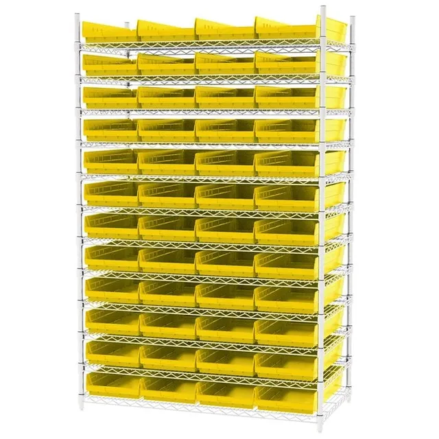 Akro-Mils AWS244830174 scaffale filo 12 ripiani 48 box