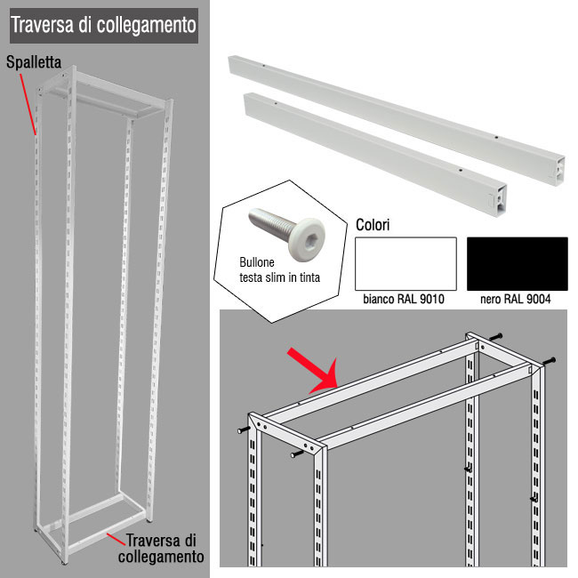 Agosistem Asso Traversa Collegamento Scaffalatura