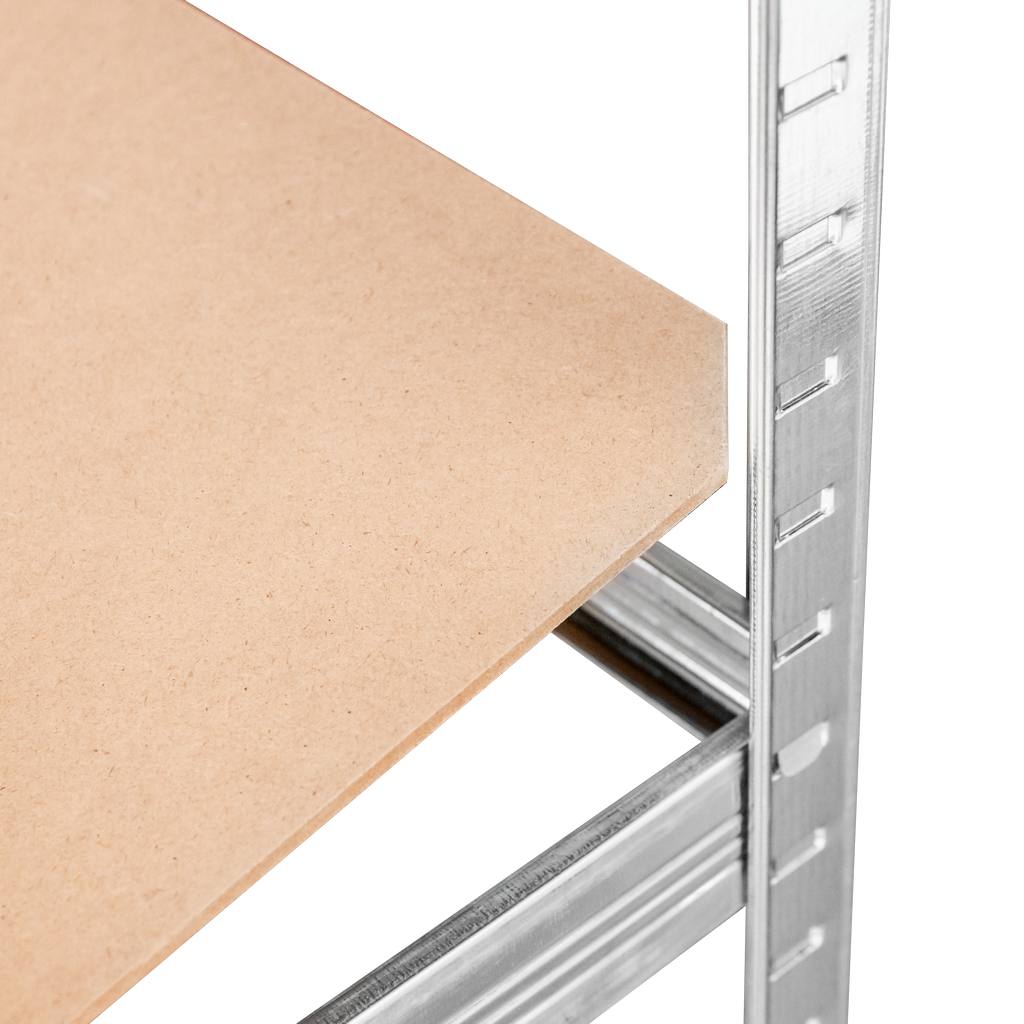 Mega-M Basic scaffale magazzino 180x90x40 4 ripiani zincato 175 kg