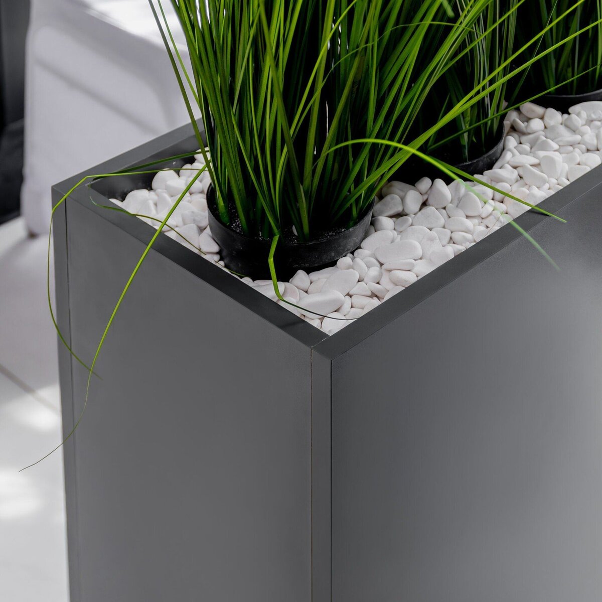 Mega-M 0164 fioriera interno antracite 135x30x70 cm con ruote