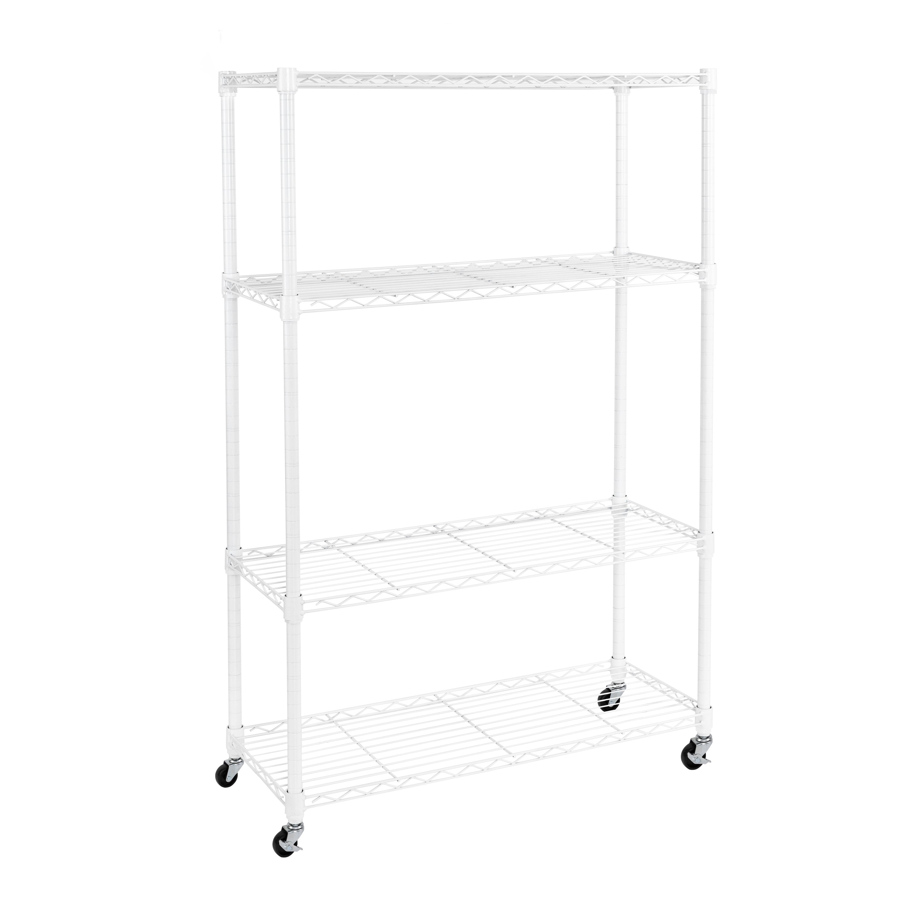 Seville Classics Scaffale 4 Ripiani Bianco 136 kg