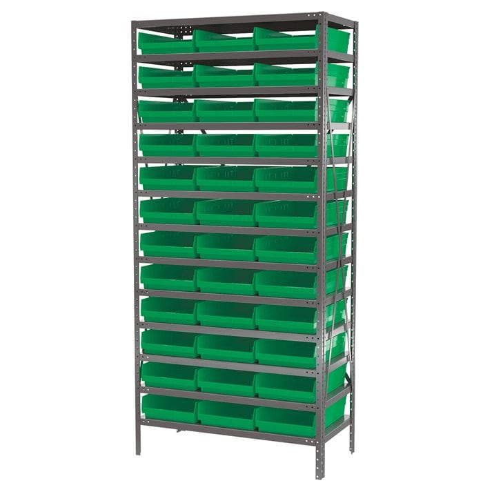 Akro-Mils AS1879178 scaffale metallo 13 ripiani 36 cassette
