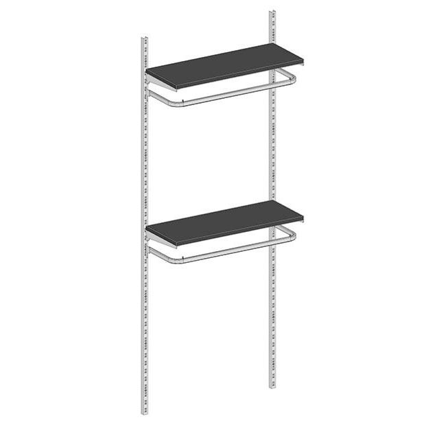 Agosistem Joker Kit 02 scaffale a muro 2 ripiani H240