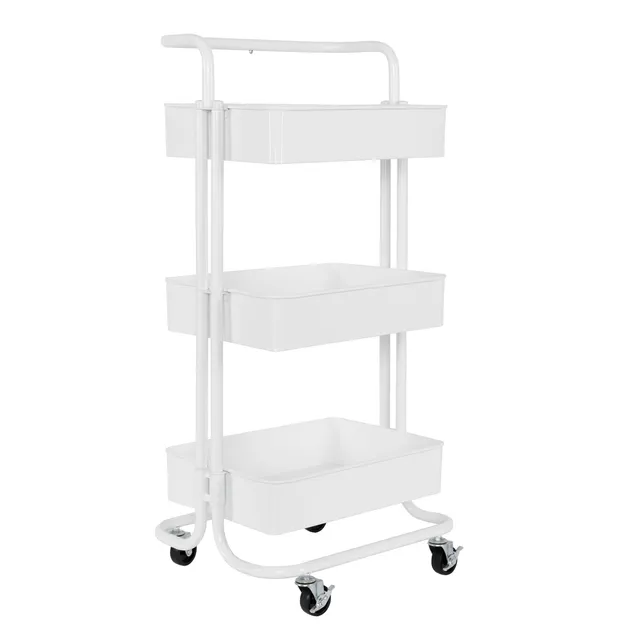 Seville Classics SHE20318B carrello acciaio 3 ripiani bianco