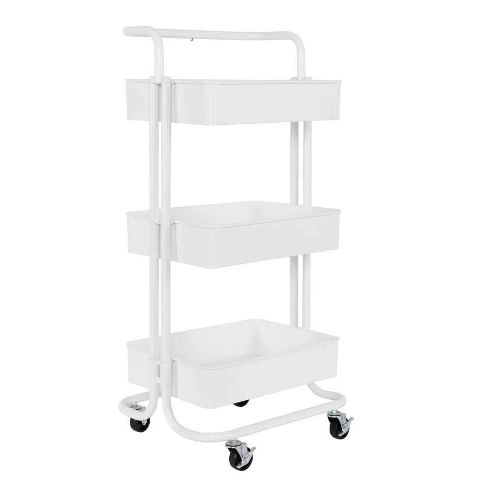Seville Classics SHE20318B carrello acciaio 3 ripiani bianco