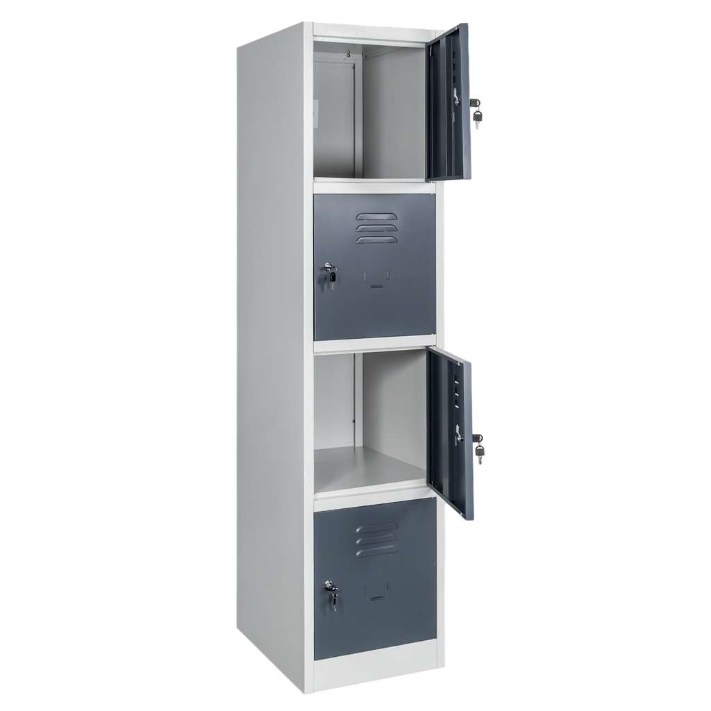 Mega-M Armadietto spogliatoio 4 posti 40x50x180 cm grigio grafite