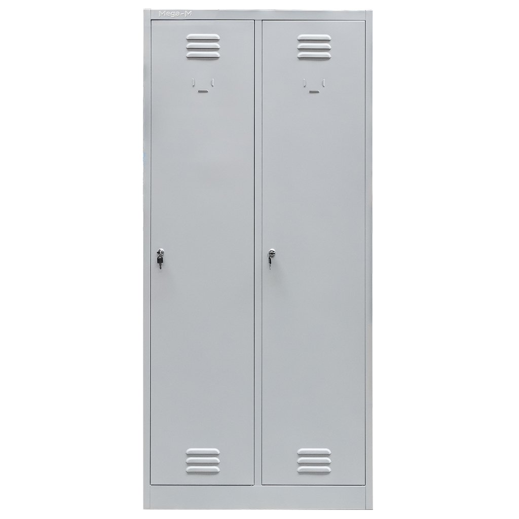 Mega-M S-80 armadietto spogliatoio 2 ante grigio