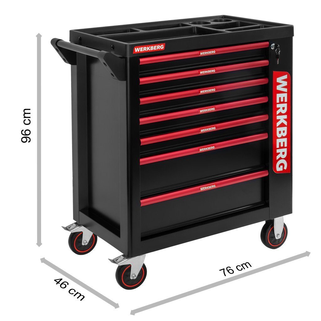 Werkberg Pro carrello portautensili 7 cassetti senza utensili