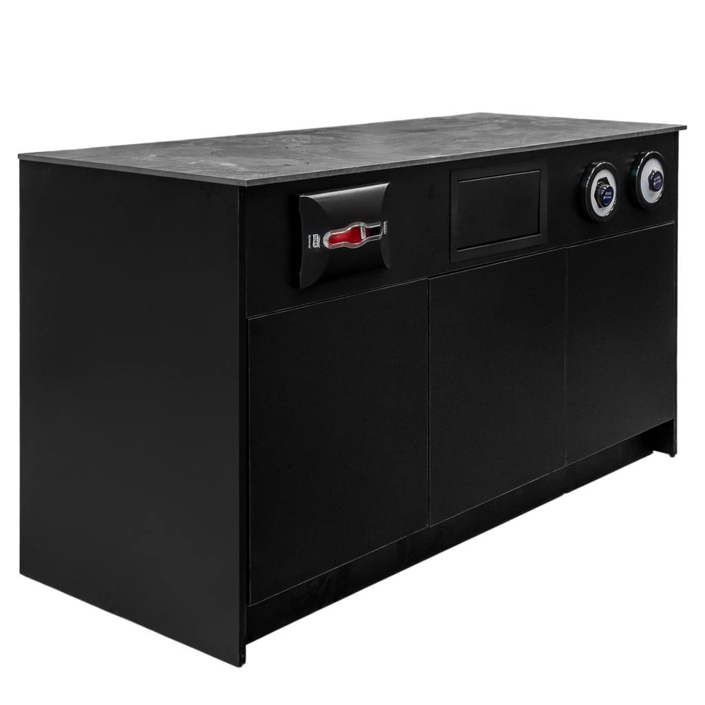 Mega-M Slim-Line mobile bar caffè 154 cm nero Tip-On