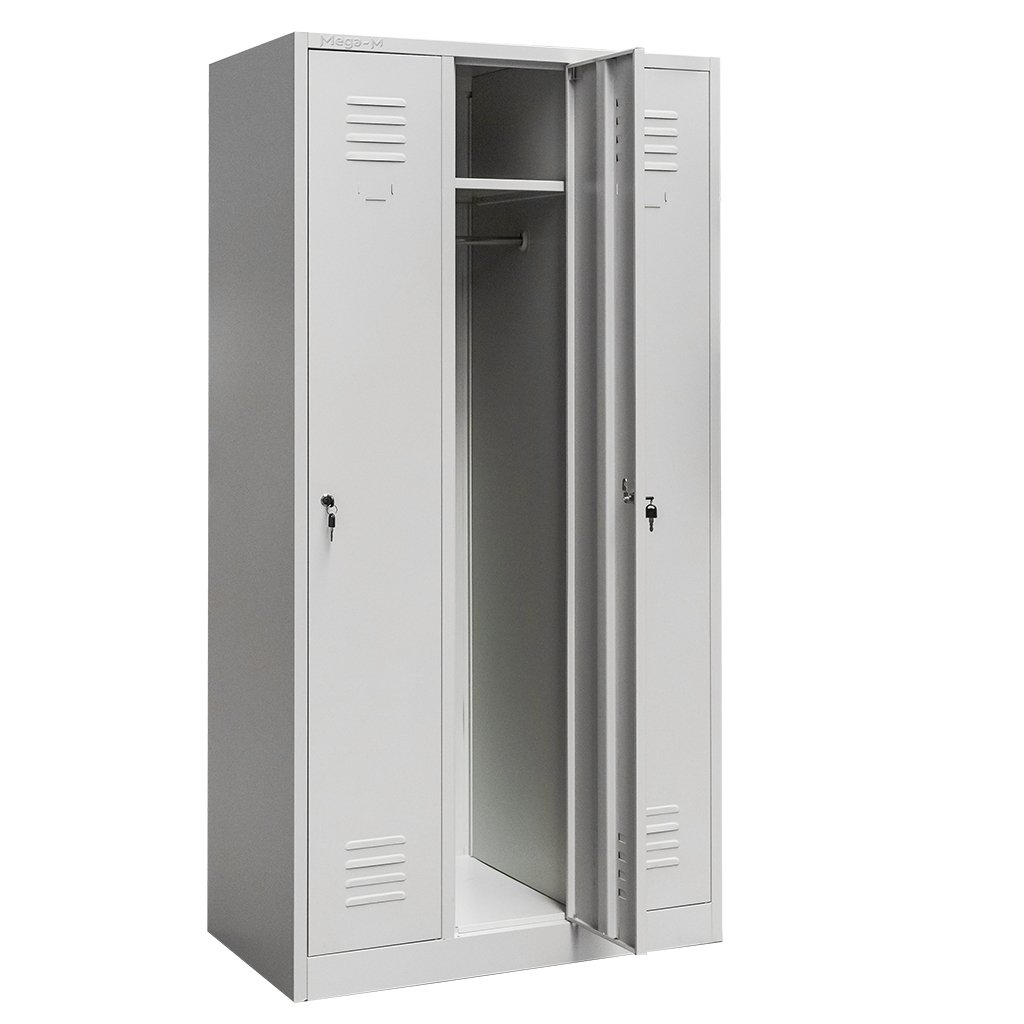 Mega-M 3 ante armadietto spogliatoio 90 cm grigio