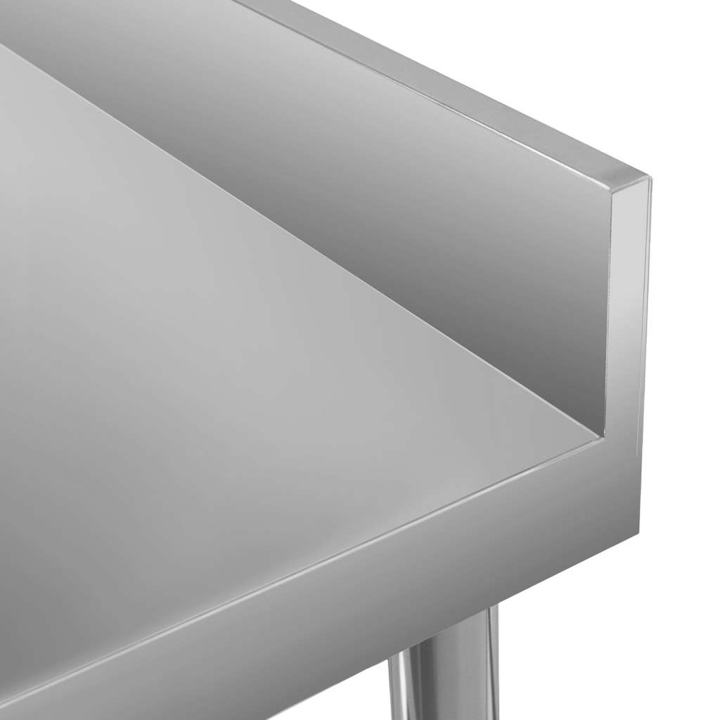 Mega-M X Standard 140x70 tavolo inox con ripiano