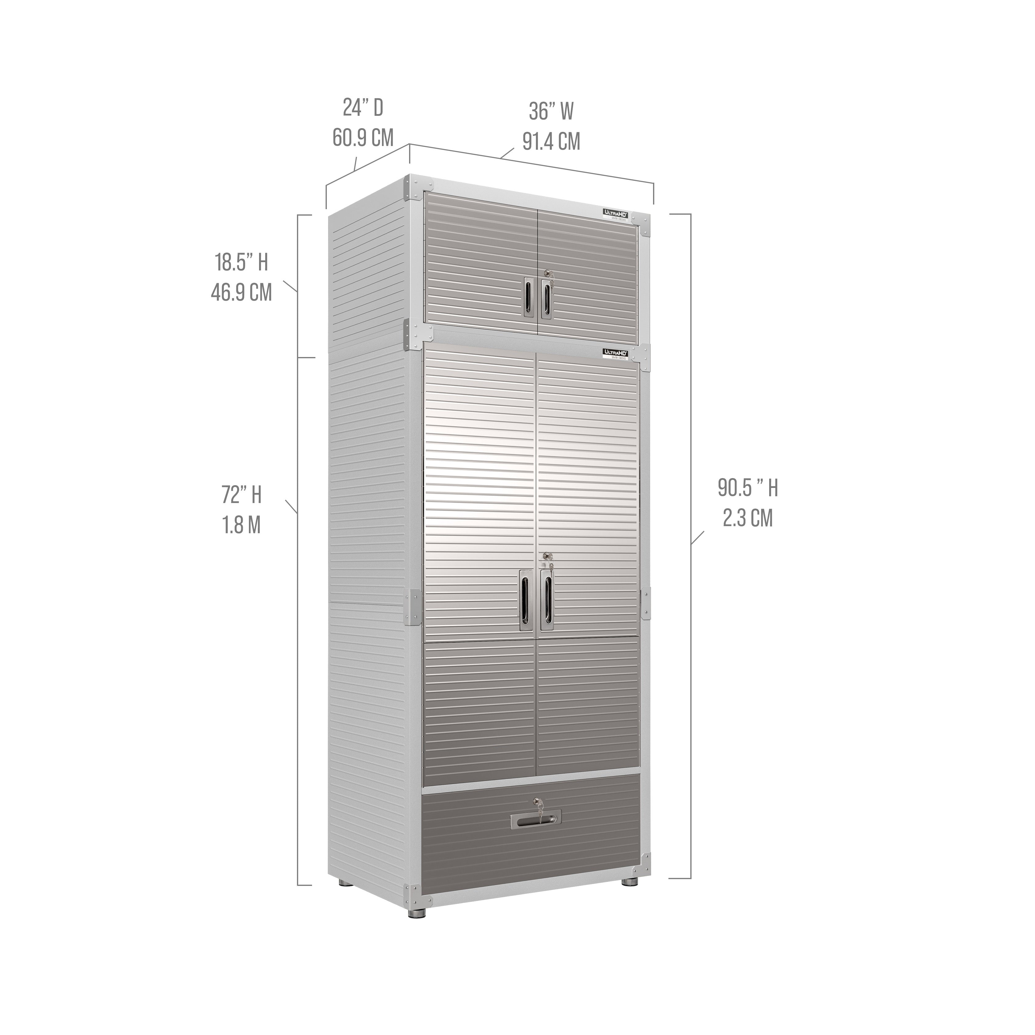 Seville Classics UltraHD UHDK20508 armadio 2 pezzi granito