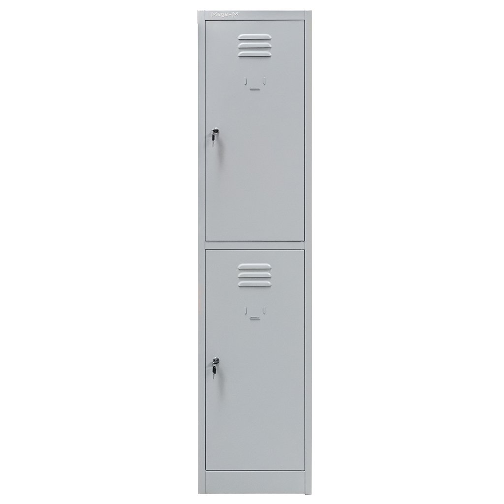 Mega-M BHP armadietto spogliatoio metallo 2 posti grigio