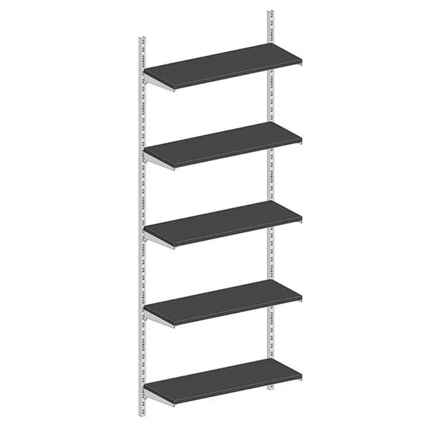Agosistem Joker Kit 01 Scaffale a muro 5 ripiani 61x37x240