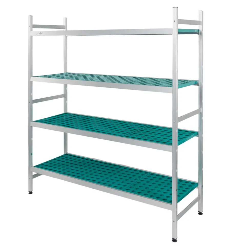 Mega-M Alufri 154x50x180 scaffale alluminio 4 ripiani PP