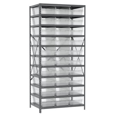 Akro-Mils AS2479014 scaffalatura metallo 11 ripiani 30 box