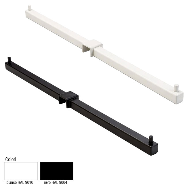Agosistem Barra a Scavalco barra tubi 20x20 53 cm nera