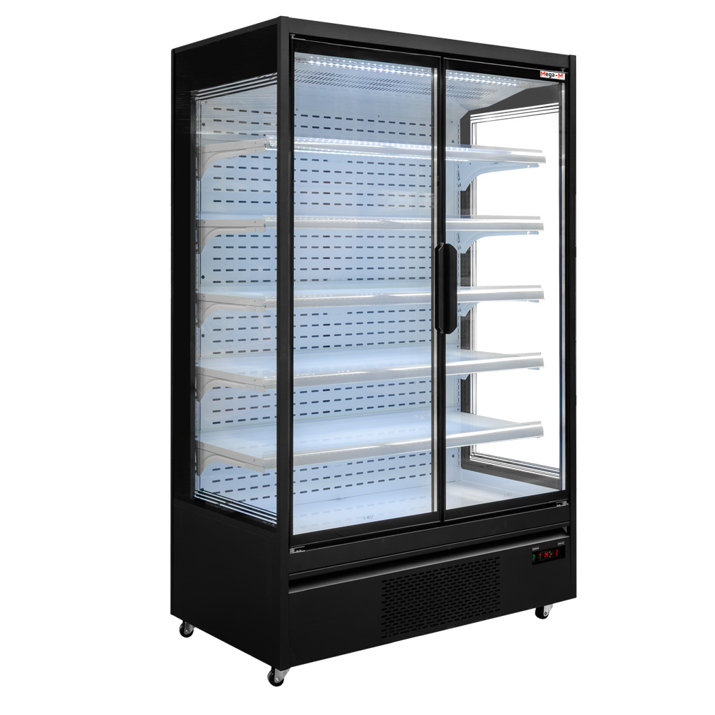 Mega-M Hugo Plus RU espositore refrigerato 125 cm nero vetro