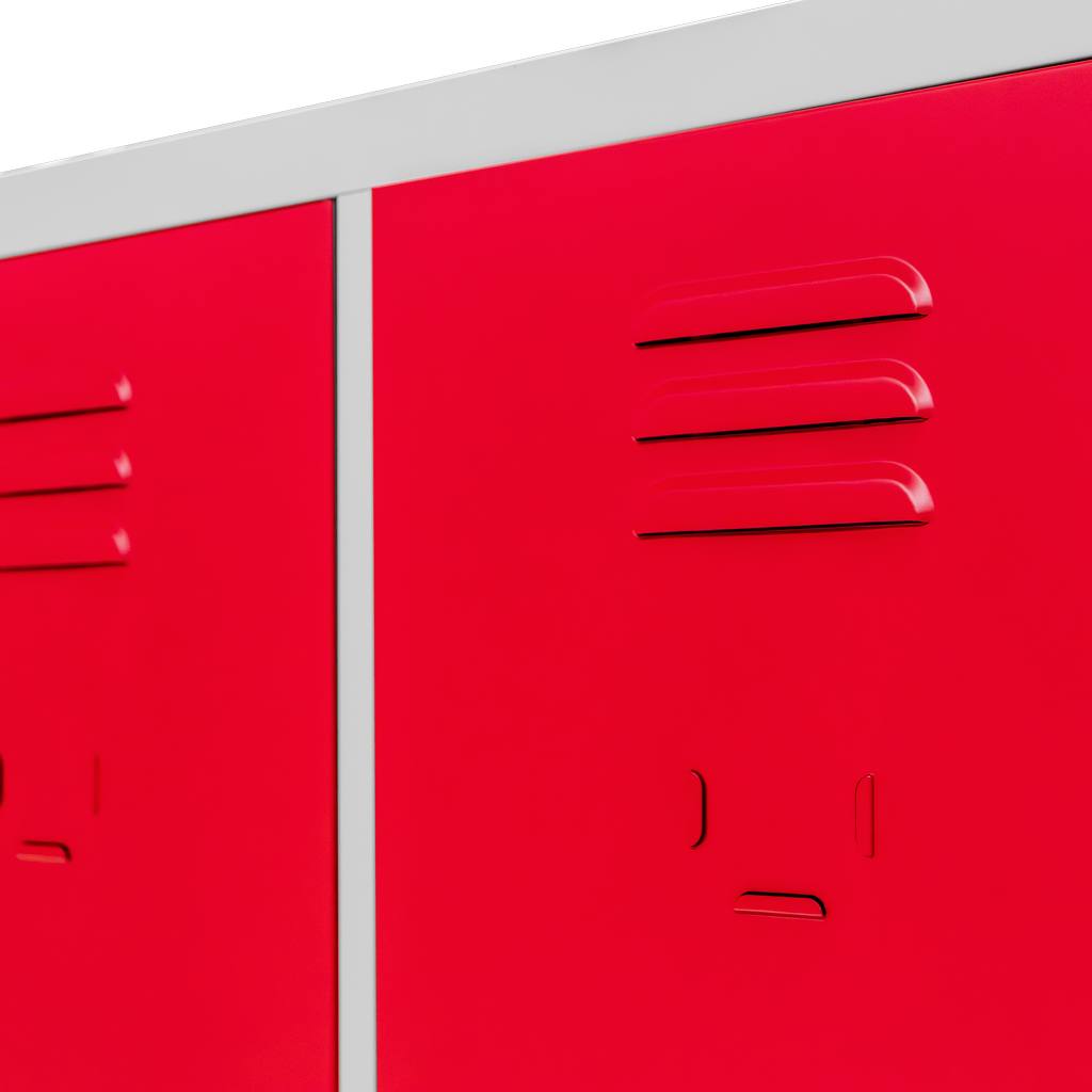 Mega-M 80 cm armadietto spogliatoio 2 ante frontale rosso
