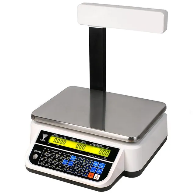 DIGI DS-782PR RS bilancia calcolatrice bianca omologata