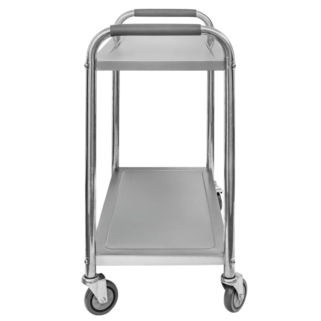 Mega-M Standard carrello servizio inox 75x40x90 2 ripiani