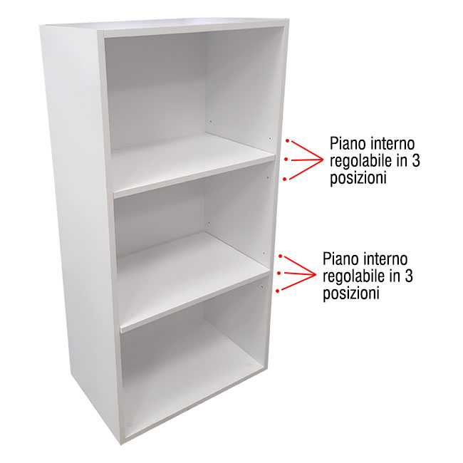 Agosistem mobile a giorno bianco 60x37x159 cm