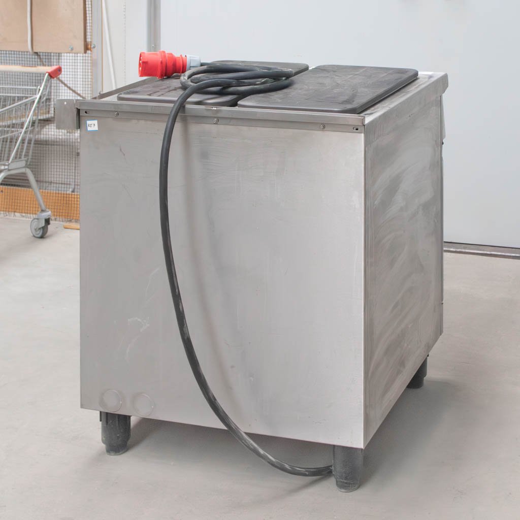 Ascobloc 75x70x85 cm cucina elettrica 2 piastre con armadio