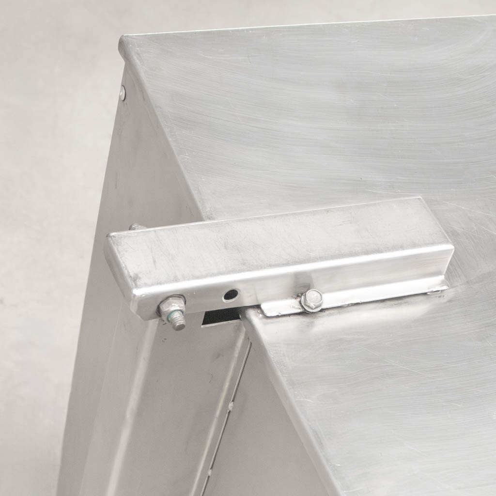 Ascobloc S bidone inox con coperchio 41x41x62 cm